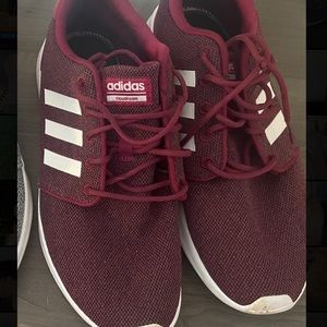 Adidas cloudfoam tennis shoes- maroon